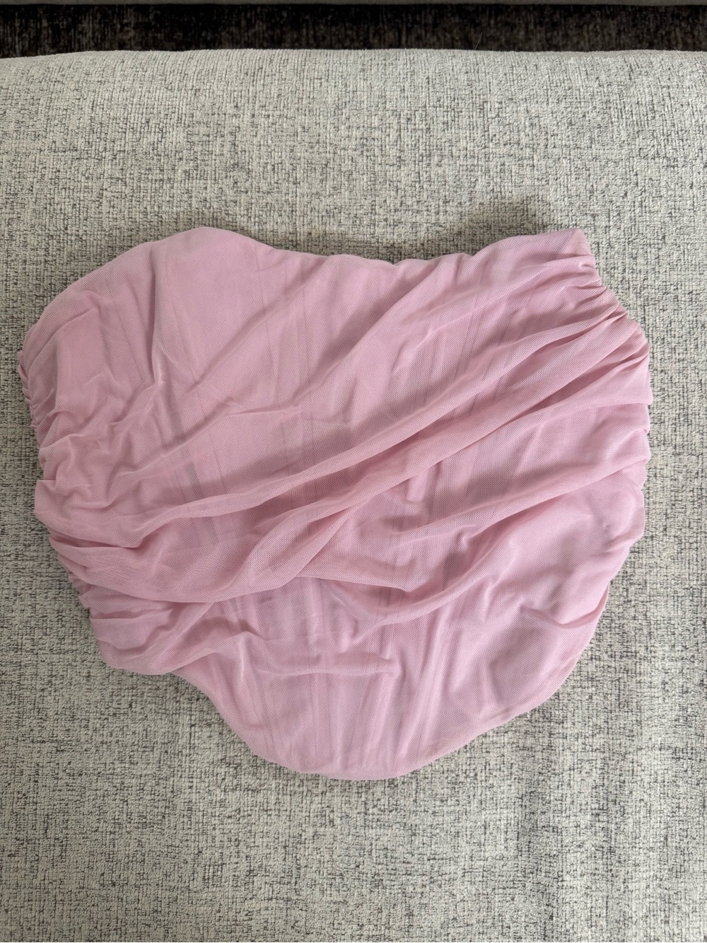 Strapless Ruched Pink Tube Top